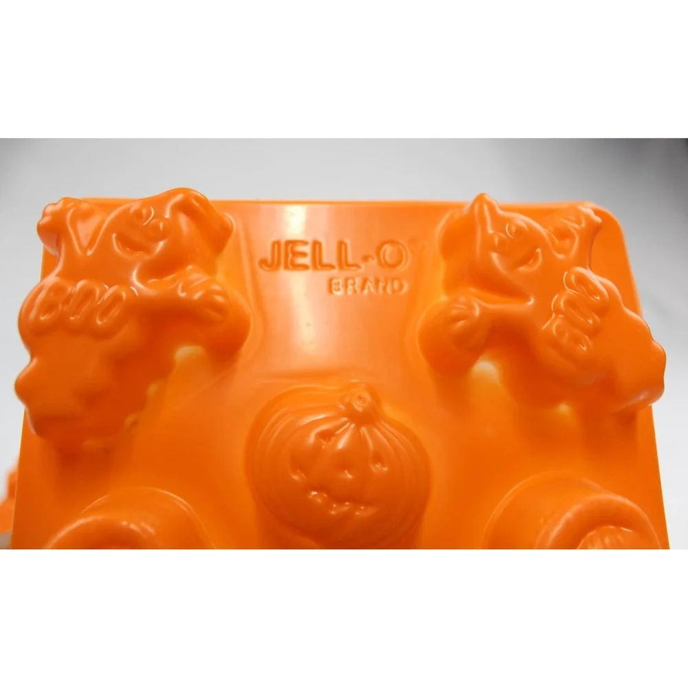 Jello Jigglers Halloween JELL-O MOLDS  * Lot of 3 * Bat Ghost Witch Cat Pumpkin